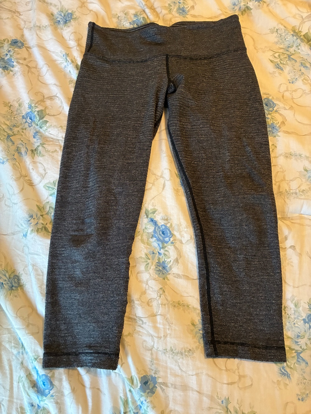 lululemon athletica Dark Gray Heathered Capri Leggings